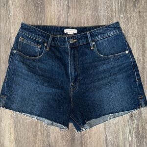 Good American Dark Blue Jean Shorts